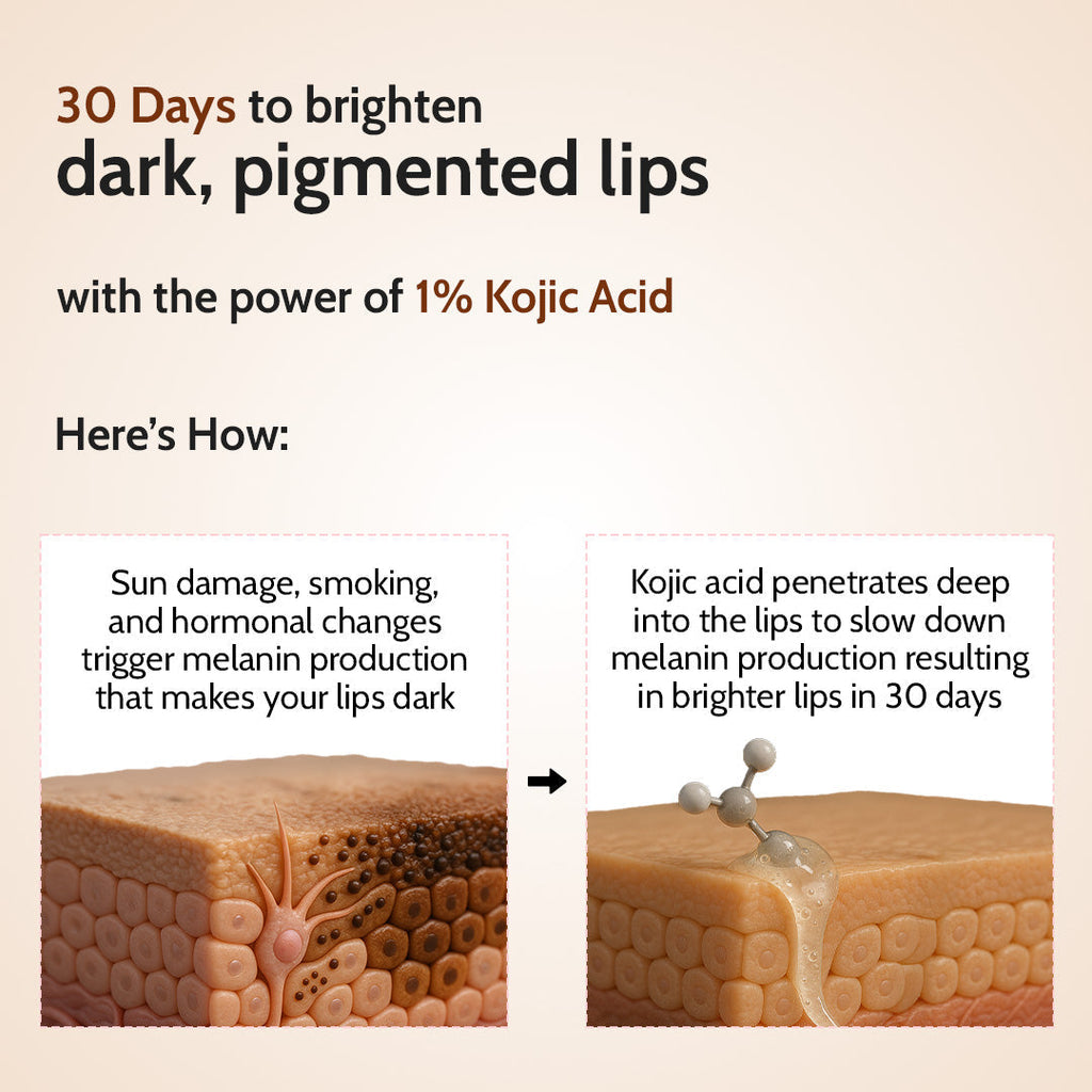 Natural Lip Balm for Chapped & Pigmented Lips | SPF 50 PA++++ & Kojic Acid