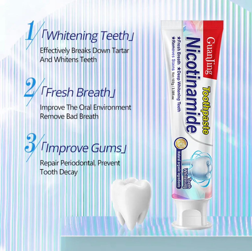 Guanjing Toothpaste with Nicotinamide – Daily Clean & Fresh Breath Care