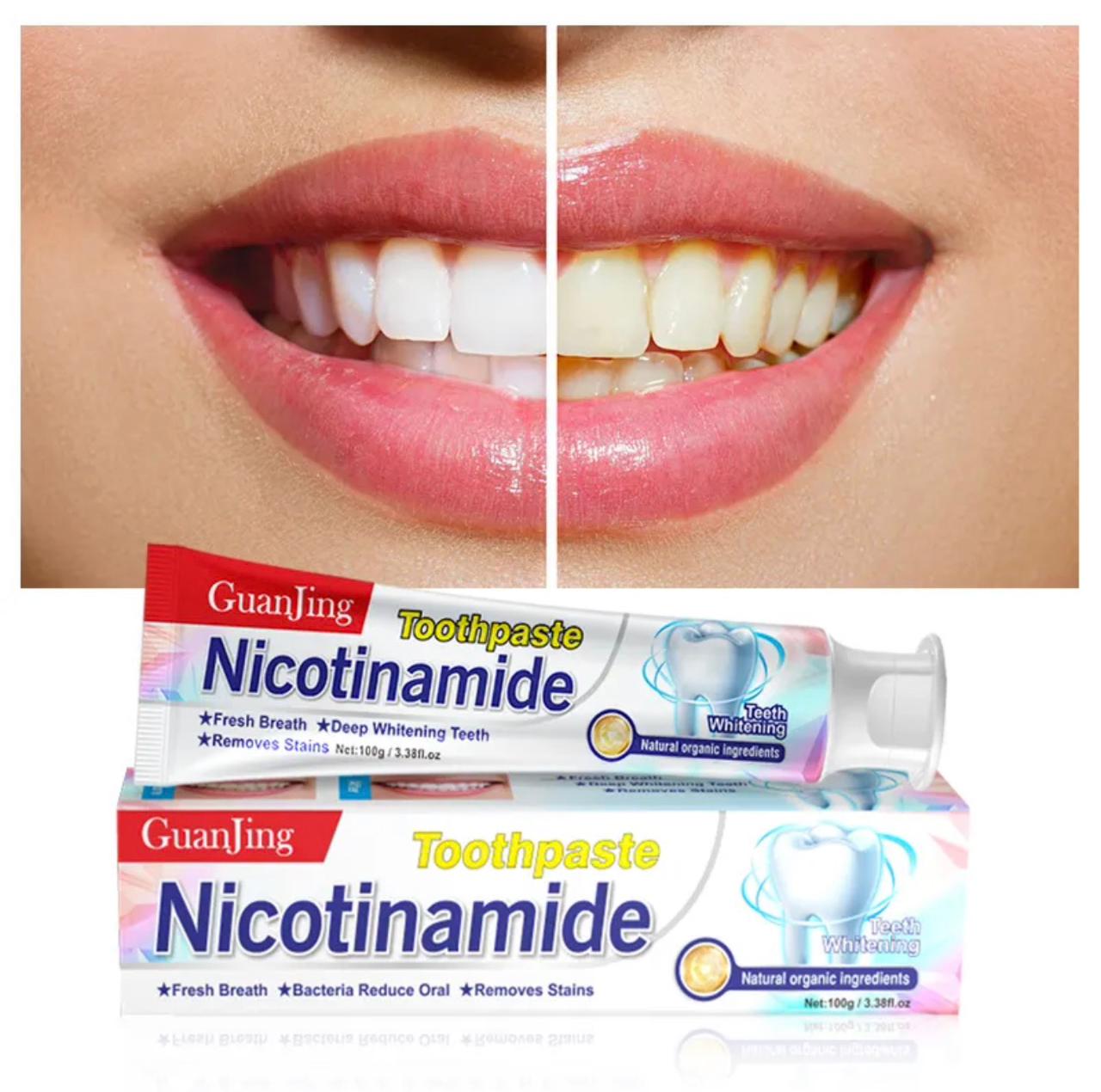 Guanjing Toothpaste with Nicotinamide – Daily Clean & Fresh Breath Care